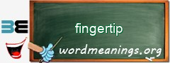 WordMeaning blackboard for fingertip